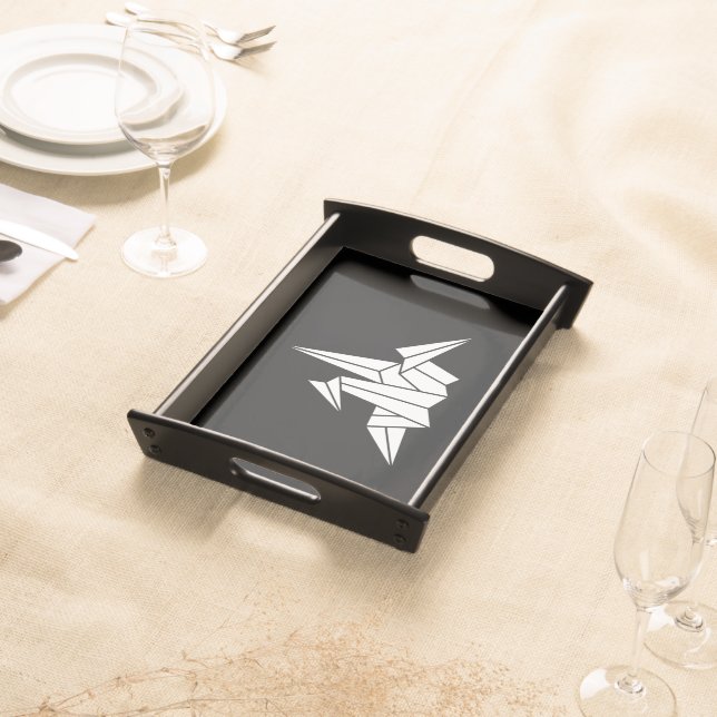 Origami crane serving tray (Front)