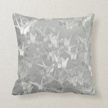Origami Crane Throw Pillow by CosmicDogecoin at Zazzle
