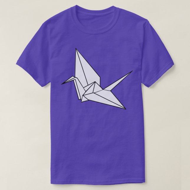 Origami Crane white T-Shirt (Design Front)