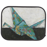 Origami Crane with Floral Designs