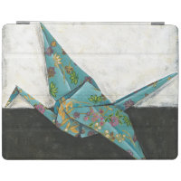 Origami Crane with Floral Designs