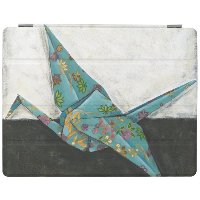 Origami Crane with Floral Designs iPad Smart Cover (Horizontal)
