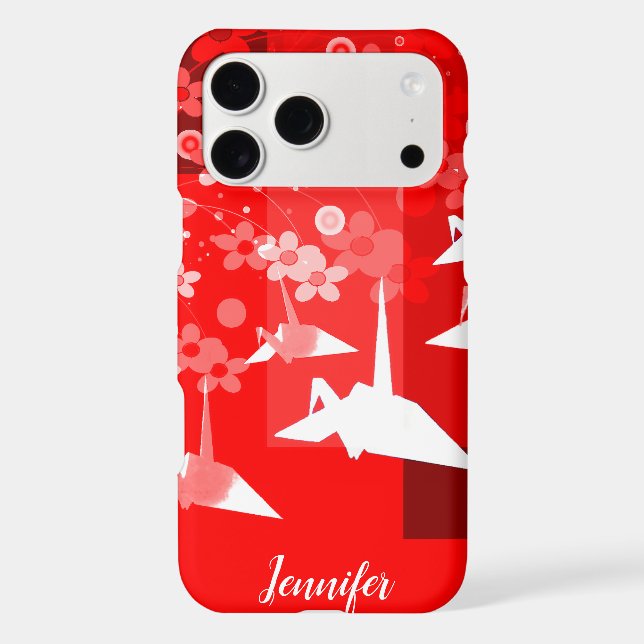 Origami Cranes  Iphone Case (Back)