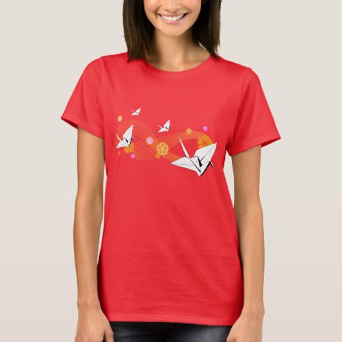Origami Cranes T_Shirt
