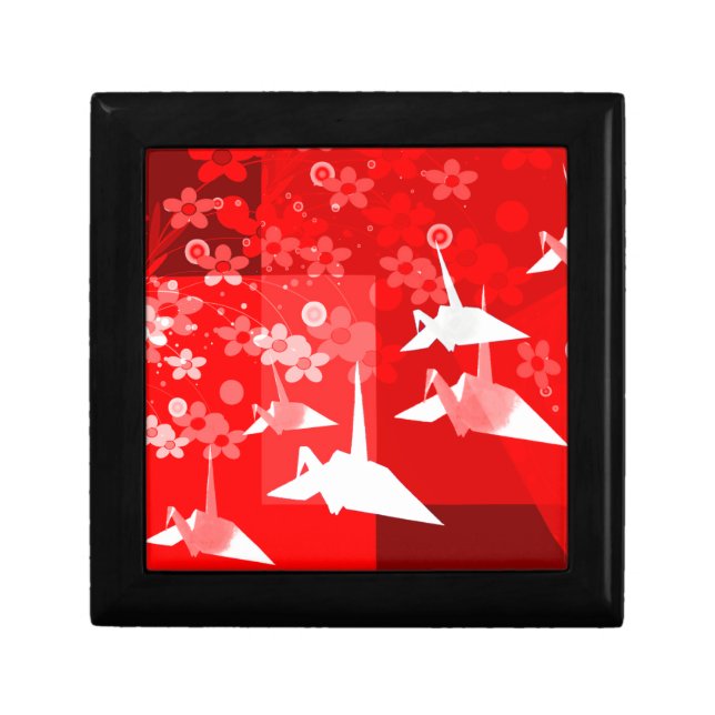 Origami Cranes Tile Box (Front)