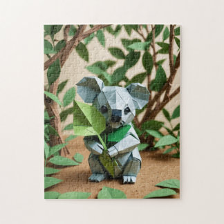 Origami Cute Koala Jigsaw Puzzle