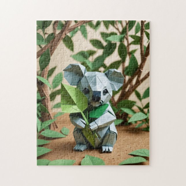 Origami Cute Koala Jigsaw Puzzle (Vertical)