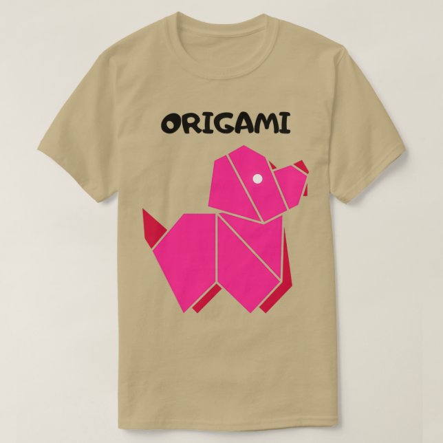 Origami Dog 16 T-Shirt (Design Front)