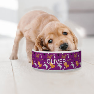 Origami Dogs Paw Prints & Bones Bowl