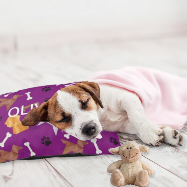 Origami Dogs Paw Prints & Bones Pet Bed (Creator Uploaded)