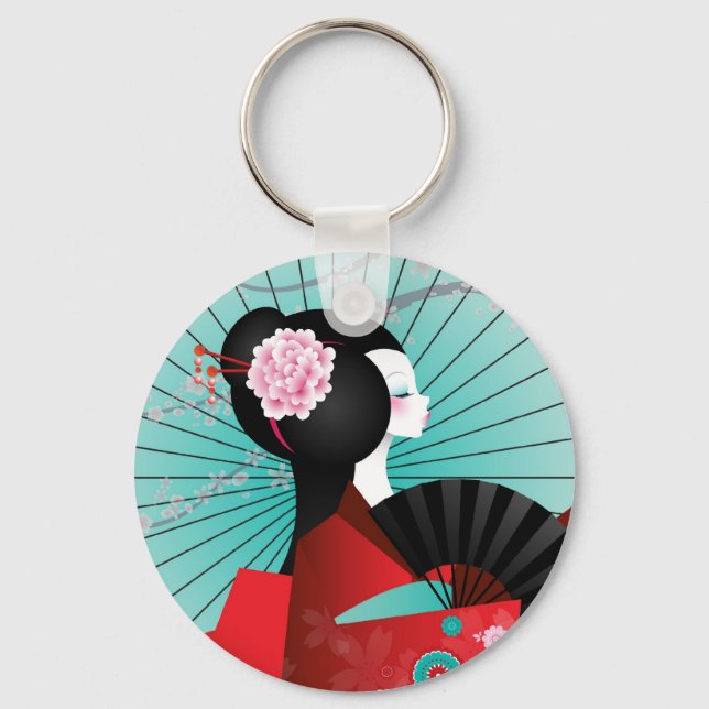 Origami Doll 3 Keychain (Front)
