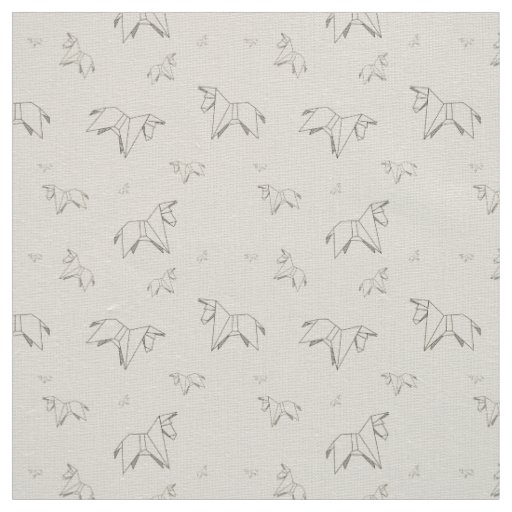 Origami Donkey on Linen color Fabric