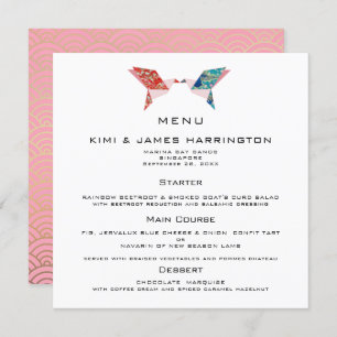 Origami Doves Wedding Invitation