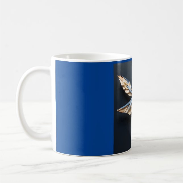 origami dragonfly coffee mug (Left)