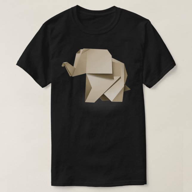 Origami Elephant 23 T-Shirt (Design Front)