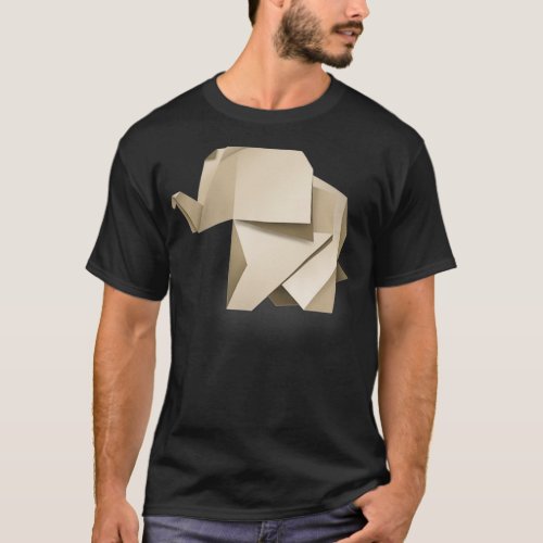 Origami Elephant 23 T_Shirt
