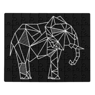 Origami Elephant Jigsaw Puzzle