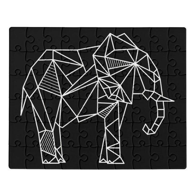 Origami Elephant Jigsaw Puzzle (Puzzle Horizontal)