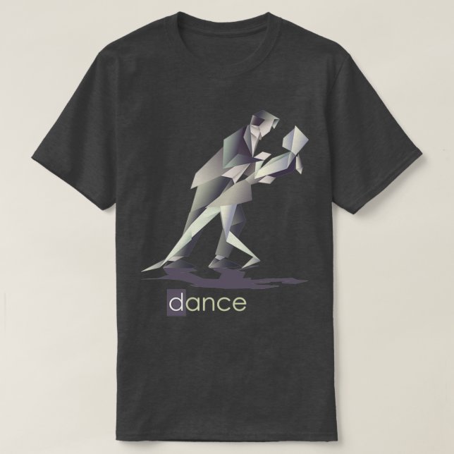 Origami Flamingo Dancers T-Shirt (Design Front)