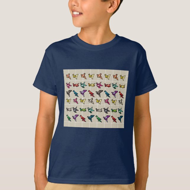 Origami Foldable Paper Art T-Shirt (Front)