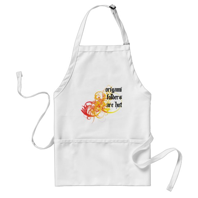 Origami Folders Are Hot Adult Apron (Front)