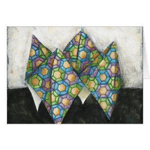 Origami Fortune Teller on Geometric Paper Cards