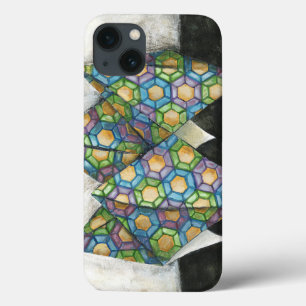 Origami Fortune Teller on Geometric Paper iPhone 13 Case