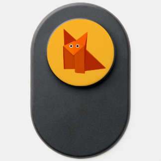 Origami Fox Kawaii Cute Orange Yellow PopSocket