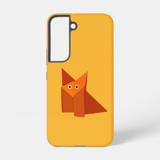Origami Fox Kawaii Cute Orange Yellow Samsung Galaxy S22 Case