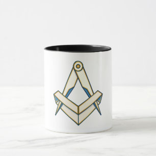Origami freemasonry symbol mug