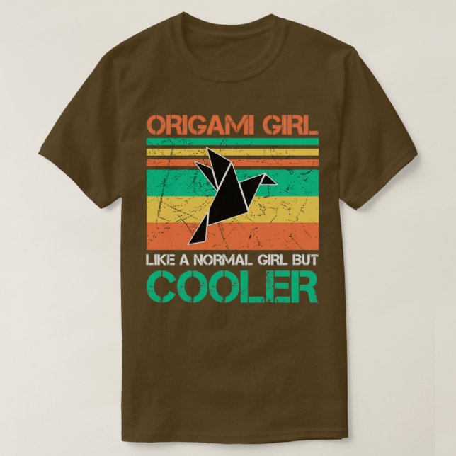 origami girl gift T-Shirt (Design Front)
