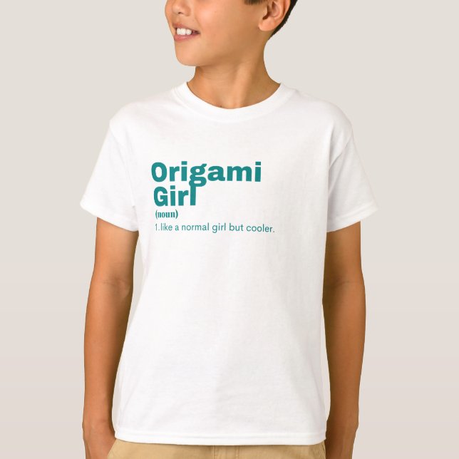 Origami Girl - Origami T-Shirt (Front)