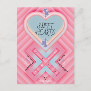 Origami Heart X Sweet Hearts Invitation Postcard