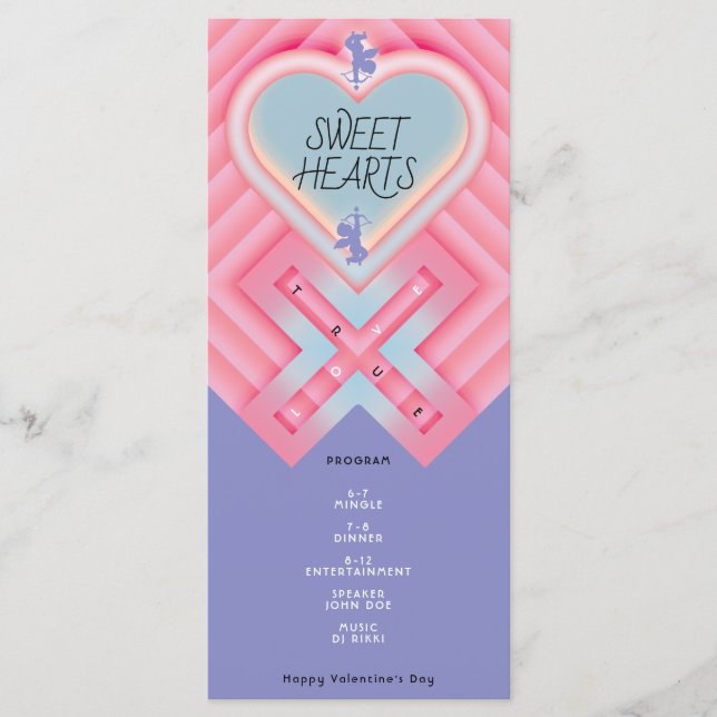 Origami Heart X Sweet Hearts Program (Front)