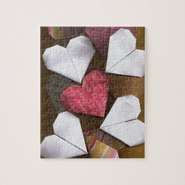 Origami Hearts Jigsaw Puzzle (Vertical)