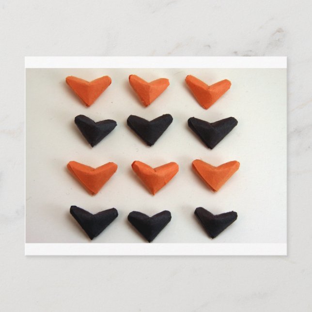 Origami hearts postcard (Front)