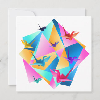 Origami Kaleidoscope Invitation