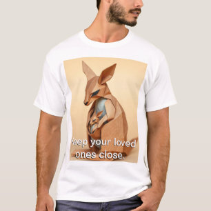 Origami Kangaroo and its Joey T-Shirt