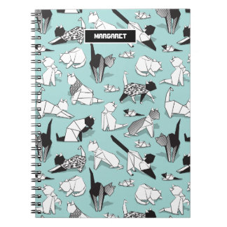 Origami kitten friends // geometric cat breeds notebook