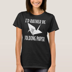 Origami Master Cranes Paper Folding Humor Outfit T-Shirt