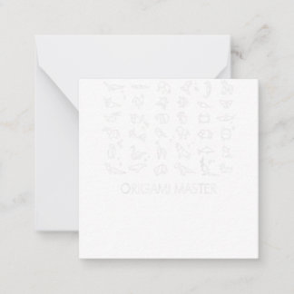 Origami Master Japanese paper folding craft Note Card
