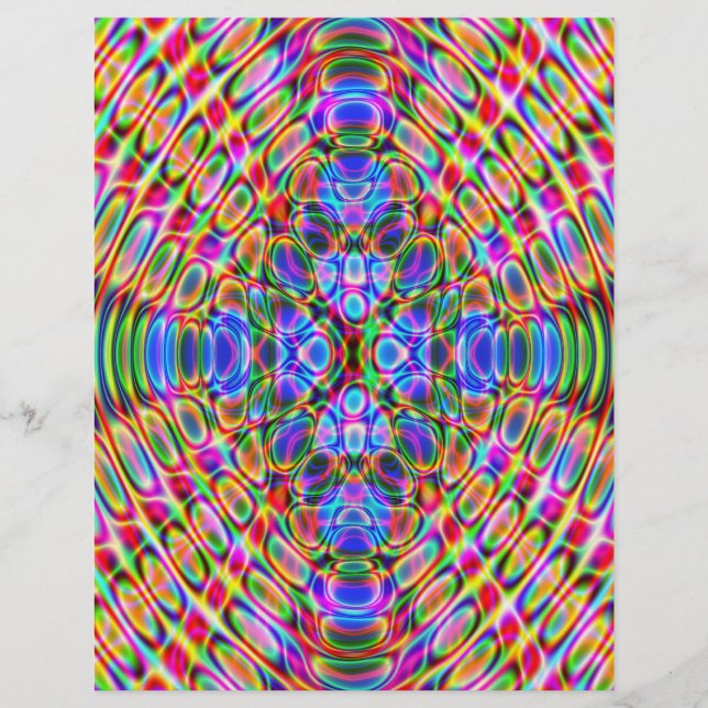 Origami Paper, Abstract, Reverse Colors on Back! Flyer (Front)