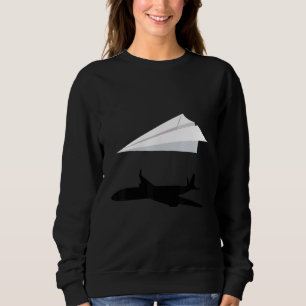 Origami Paper Aeroplane Sweatshirt