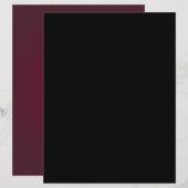 Origami Paper Black Maroon Customizable Hobby Art (Front/Back)