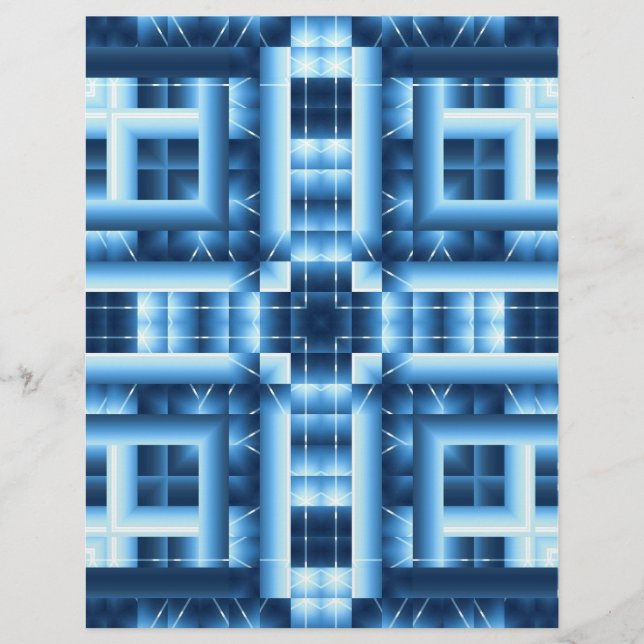 Origami Paper Blues Customizable Hobby Art (Front)