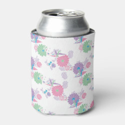 Origami Paper Cranes and Flowers Can Cooler