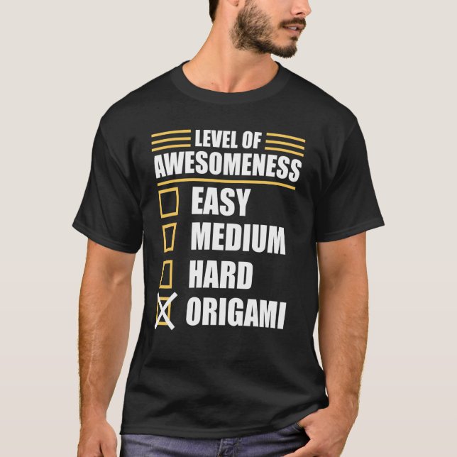 Origami Paper Folding Saying T-Shirt (Front)
