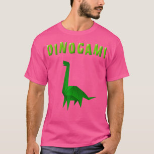 Origami Paper Funny Dinosaur Brontosaurus Brachios T-Shirt