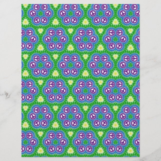 Origami Paper Green Blue Customizable Hobby Art (Front)