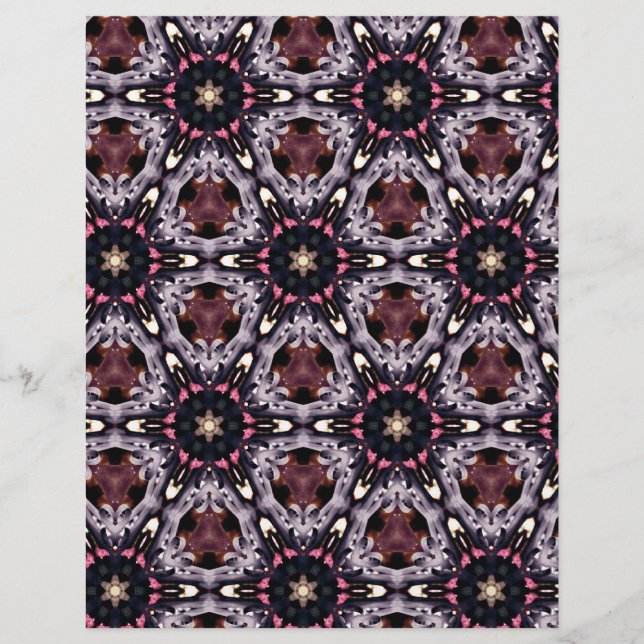 Origami Paper Maroon Grey Customizable Hobby Art (Front)